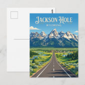 Jackson Hole USA Postkarte (Vorne/Hinten)