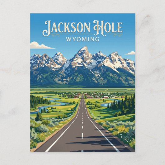 Jackson Hole USA Postkarte (Vorderseite)