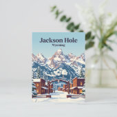 Jackson Hole USA Postkarte (Stehend Vorderseite)