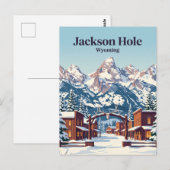 Jackson Hole USA Postkarte (Vorne/Hinten)