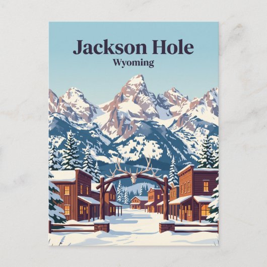 Jackson Hole USA Postkarte (Vorderseite)