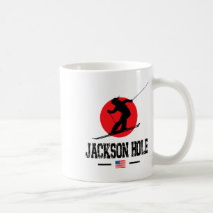 Jackson Hole Usa Ski Resort Rocky Mountains Americ Kaffeetasse