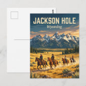 Jackson Hole Valley Wyoming Postkarte (Vorne/Hinten)