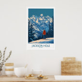 Jackson Hole Wandkunst - Wyoming 1 Poster (Küche)