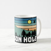 Jackson Hole WY Aufkleber Tasse (VorderseiteRechts)
