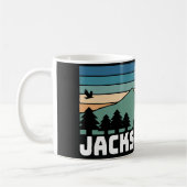 Jackson Hole WY Aufkleber Tasse (Links)