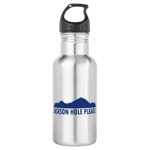 Jackson Hole Wyoming Bitte Edelstahlflasche