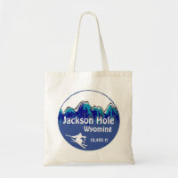 Jackson Hole Wyoming Blue Ski Art wiederverwendbar