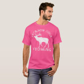 Jackson Hole Wyoming Elk Nature Wandern im Freien T-Shirt (Vorne ganz)
