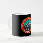 Jackson Hole Wyoming � Geist des Abenteuers Kaffeetasse (Vorderseite Links)