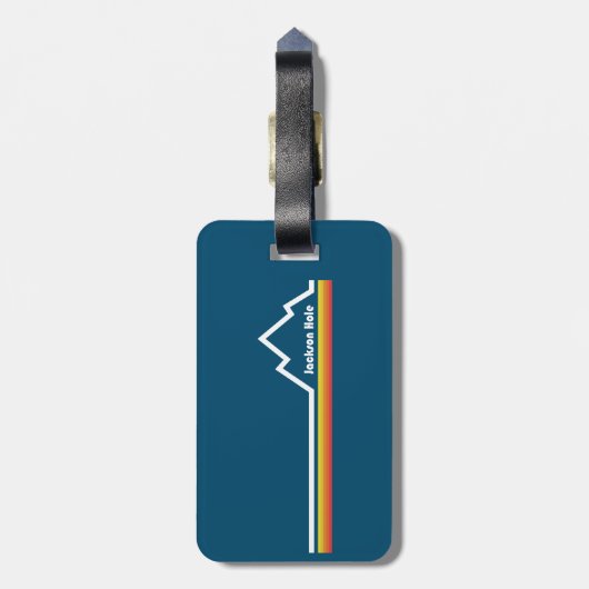 Jackson Hole Wyoming Gepäckanhänger (Rückseite vertikal)