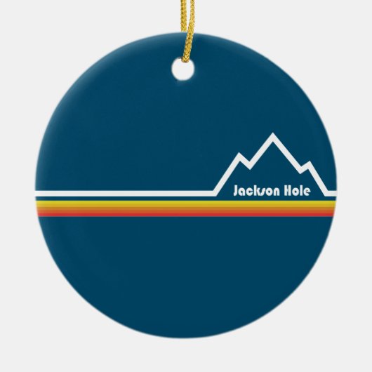Jackson Hole Wyoming Keramik Ornament (Vorne)