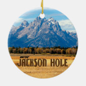 Jackson Hole Wyoming Keramik Ornament (Hinten)