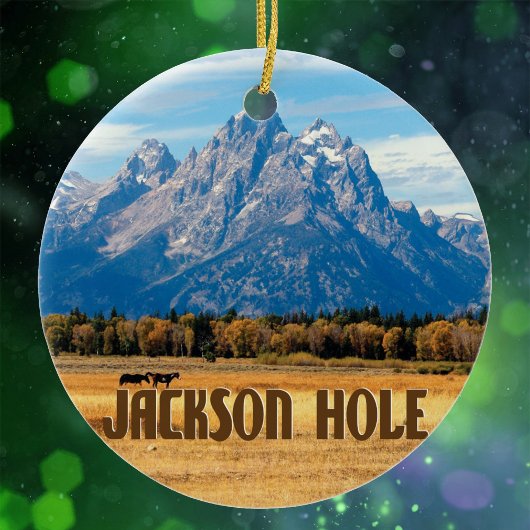 Jackson Hole Wyoming Keramik Ornament