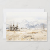 Jackson Hole Wyoming Landscape Rehearsal Dinner Einladung (Rückseite)