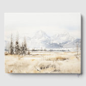 Jackson Hole Wyoming Landschaft Generalprobe Abend Gästebuch (Rückseite)