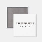 Jackson Hole Wyoming Magnet (Vorderseite/Rückseite)