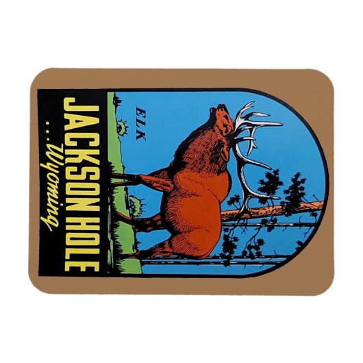 Jackson Hole, Wyoming Magnet (Horizontal)