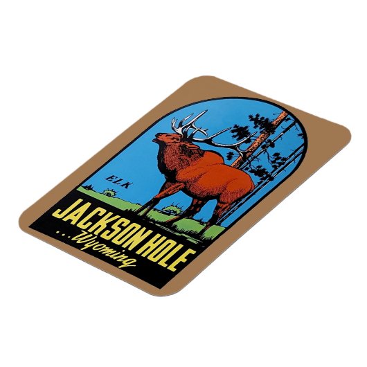 Jackson Hole, Wyoming Magnet (Linke Seite)