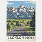 Jackson Hole Wyoming Magnet (Vorderseite)