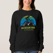 Jackson Hole Wyoming Mountain Biking Sweatshirt (Vorderseite)