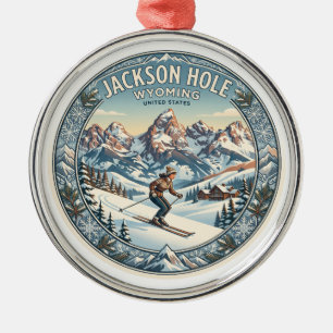 Jackson Hole Wyoming Ornament Aus Metall