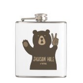 Jackson Hole Wyoming Peace Bar Flachmann (Vorderseite)