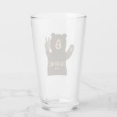 Jackson Hole Wyoming Peace Bar Glas (Rückseite)