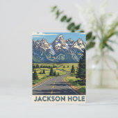 Jackson Hole Wyoming Postkarte (Stehend Vorderseite)