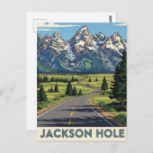 Jackson Hole Wyoming Postkarte (Vorne/Hinten)
