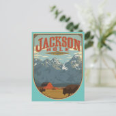 Jackson Hole Wyoming Postkarte (Stehend Vorderseite)