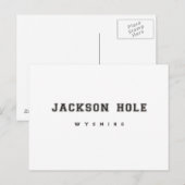 Jackson Hole Wyoming Postkarte (Vorne/Hinten)