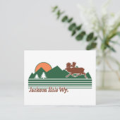 Jackson Hole Wyoming Postkarte (Stehend Vorderseite)
