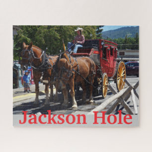 Jackson Hole Wyoming Postkutsche Puzzle