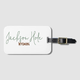 Jackson Hole, Wyoming Reise-Souvenir Gepäckanhänger