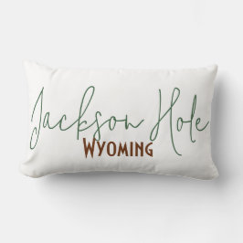 Jackson Hole, Wyoming Reise-Souvenir Lendenkissen