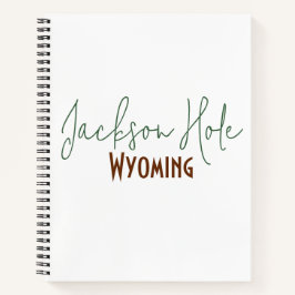 Jackson Hole, Wyoming Reise-Souvenir Notizblock