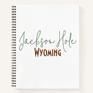 Jackson Hole, Wyoming Reise-Souvenir Notizblock