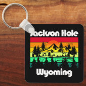 Jackson Hole Wyoming Schlüsselanhänger (Vorderseite)