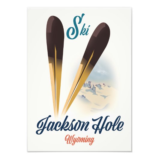 Jackson Hole Wyoming Ski Poster (Vorne)
