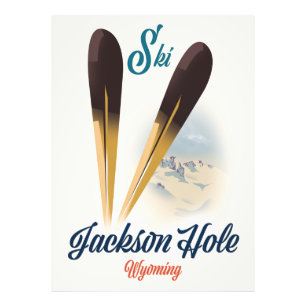 Jackson Hole Wyoming Ski Poster