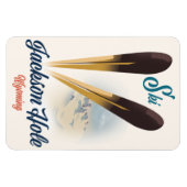 Jackson Hole Wyoming Ski Poster Magnet (Horizontal)