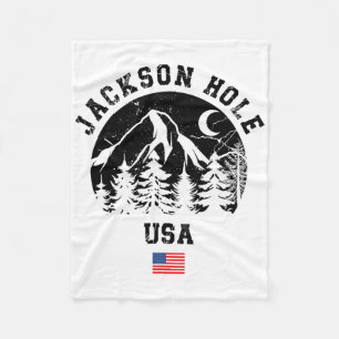 Jackson Hole Wyoming Ski Resort Alpin Ski Amer Fleecedecke