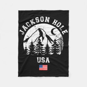 Jackson Hole Wyoming Ski Resort Alpin Ski Amer Fleecedecke