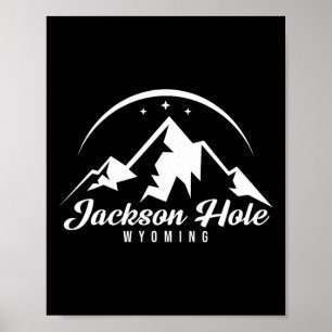 Jackson Hole Wyoming Ski Resort Skifahren Snowboar Poster