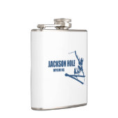 Jackson Hole Wyoming Skier Flachmann (Rechts)