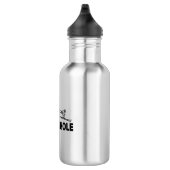Jackson Hole Wyoming Skispringer Edelstahlflasche (Rechts)