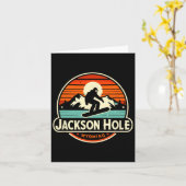 Jackson Hole Wyoming Snowboarding Karte (Gelbe Blume)