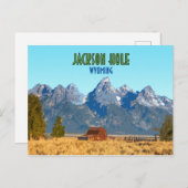Jackson Hole Wyoming Vintag Postkarte (Vorne/Hinten)