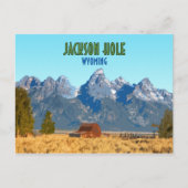 Jackson Hole Wyoming Vintag Postkarte (Vorderseite)
